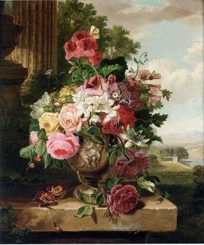 unknow artist Floral, beautiful classical still life of flowers.137 France oil painting art